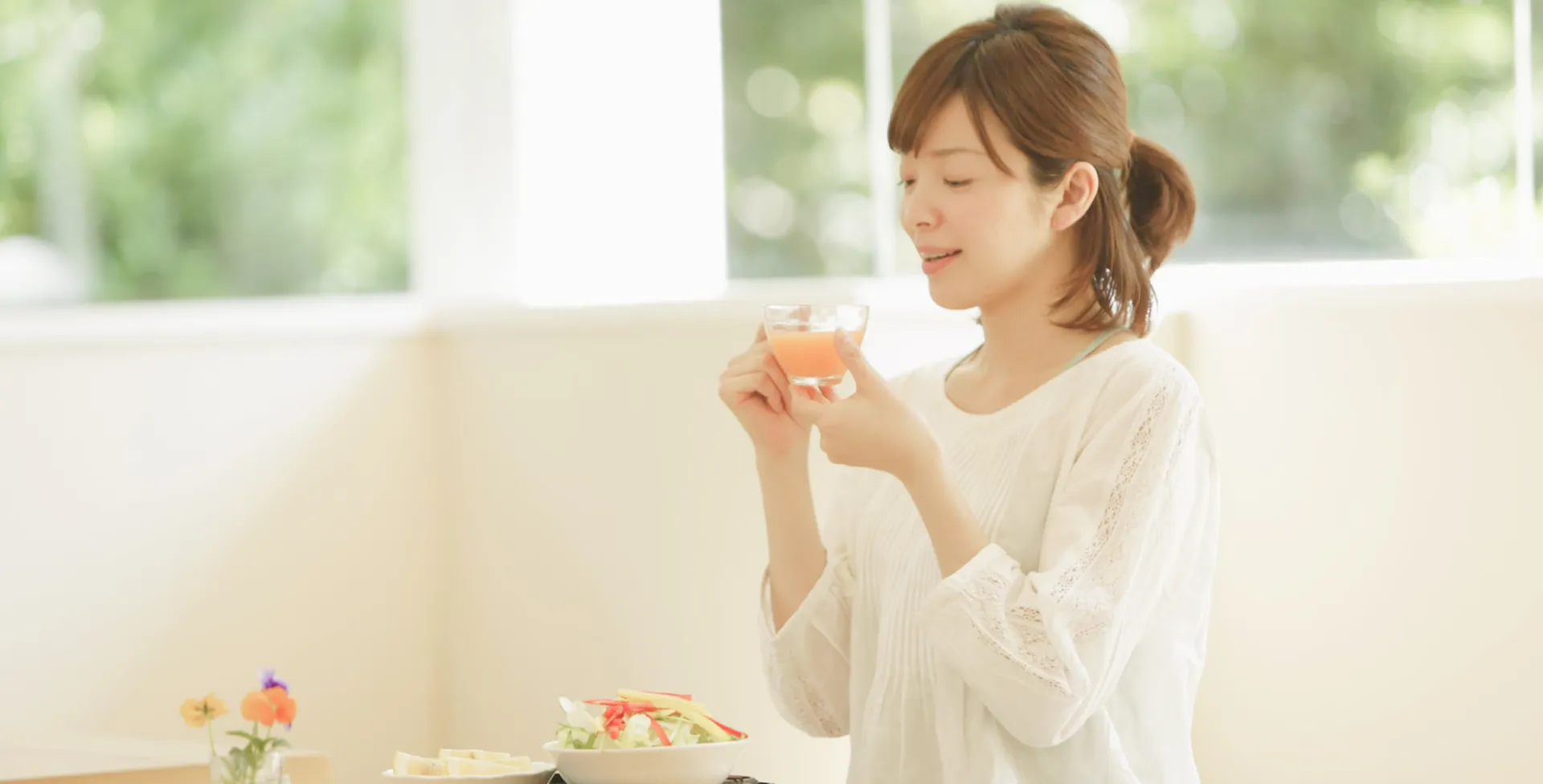 一人での滞在の様子