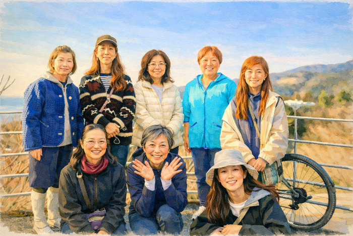 ウォーキング記念イラスト