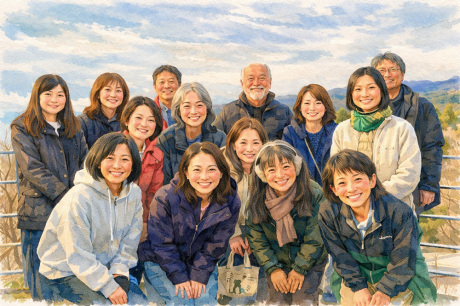 高原館ウォーキング記念写真