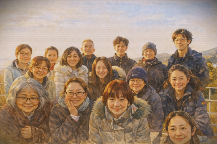 高原館ウォーキング集合写真