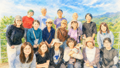 高原館ウォーキング記念イラスト