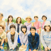 高原館ウォーキングイラスト